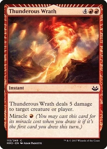 Thunderous Wrath 113 LP Foil Modern Masters 2017 MTG EN - Picture 1 of 1