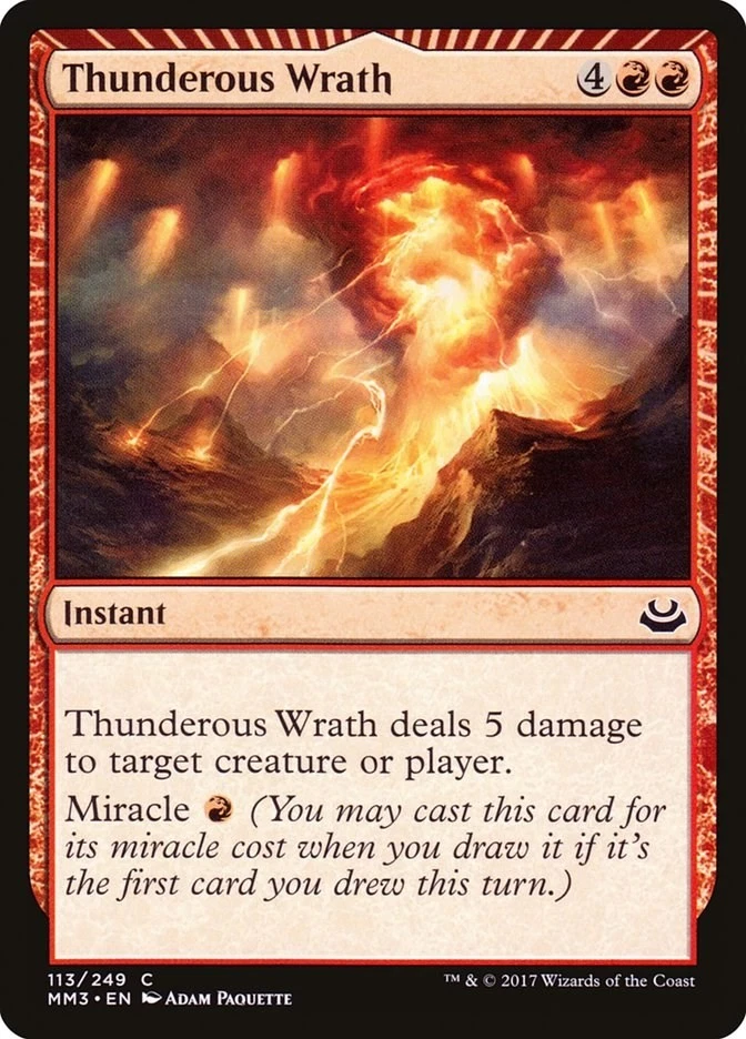 Thunderous Wrath 113 LP Foil Modern Masters 2017 MTG EN - Image 1 of 1