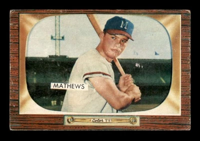Bowman #103 Eddie Mathews 1955 en muy buen estado X3382115 Foto 1 de 3