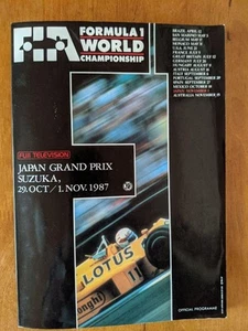 F1 Japanese Grand Prix Suzuka 1987 Official Program Book - Picture 1 of 8