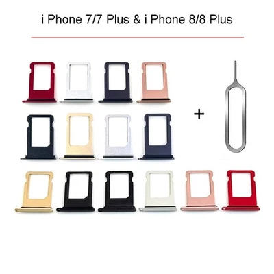 Replacement Sim Card Tray For i Phone 7/7 Plus & 8/8 Plus Sim Tool All Colours - Image 1 of 4