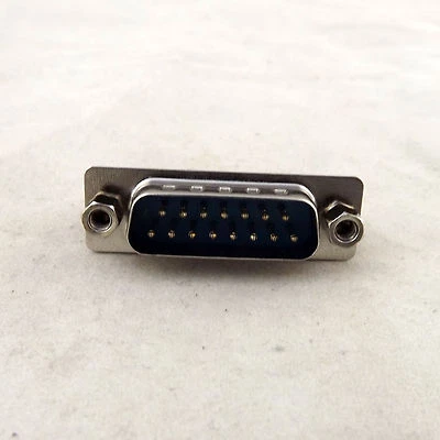 D-SUB DB15 15 Pin Male DIP PCB Solder Connector Adapter DP15 2 Rows Lock Screw - Image 1 of 4