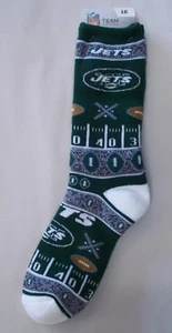 New York Jets Socks Large Size 10 to 13 Super Fan - Picture 1 of 1