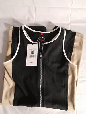 Wilson Jumpsuit Women's Bodysuit Black Beige Size SMALL Romper Tennis Form Fit - Image 1 of 4