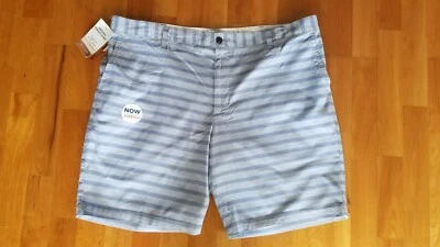 Nuevos Pantalones Cortos DOCKERS Para Hombre Tallas 38 42 Perfectos 9.5" Rayas Azules Calce Clásico $48 Foto 1 de 4