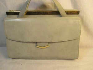 Alberta Dicanio Sky Blue Genuine Leather Made in Italy Handbag - Picture 1 of 9