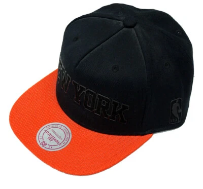 Mitchell & Ness NBA New York Knicks Snapback black orange