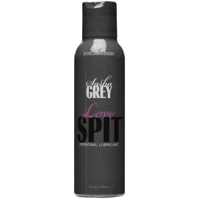 Lubricante personal Sasha Grey Love Spit 4 oz mensaje apariencia realista  Foto 1 de 2