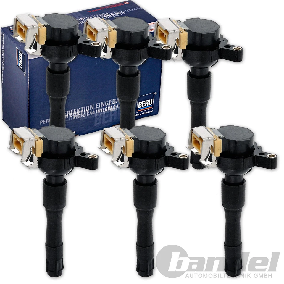 6x BERU ZÜNDSPULE ZS302 passend für BMW 3er E36 E46 5er E39 7er E38 X5 E53 Z3 - Bild 1 von 1