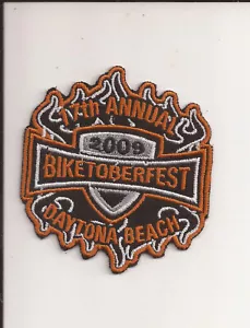 Patch settimana bici 2009 Daytona Beach FL Biketoberfest NOS toppa evento moto B - Foto 1 di 2