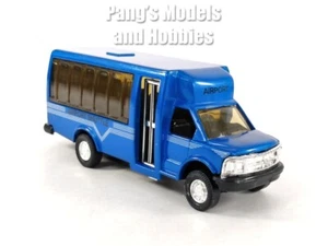 Tour de 4,75 pulgadas - Autobús furgoneta transporte al aeropuerto - Modelo diecast escala 1/48 - AZUL - Imagen 1 de 10