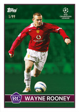 Topps The Lost Rookie Card #9 Wayne Rooney (RC) Manchester United /99 Parallel