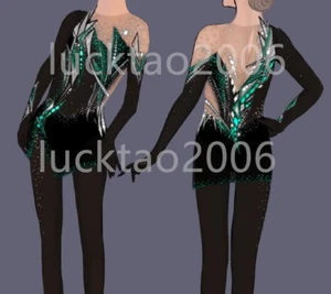 New style Figure Skating Ice Skating Dress Costume Sparkle Best-selling 88104 - Picture 1 of 11