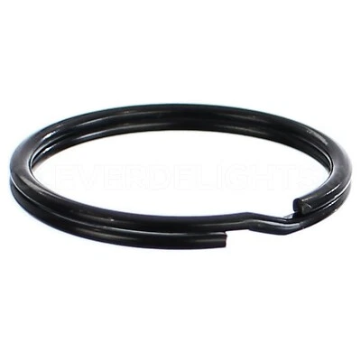 Llaveros divididos - Color negro oscuro - Llavero - 9/16" 1" 2" - 10 25 50 100 Foto 1 de 2