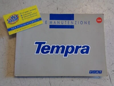 LIBRETTO USO E MANUTENZIONE FIAT TEMPRA - EDIZIONE 1993 - ORIGINALE  - Immagine 1 di 2