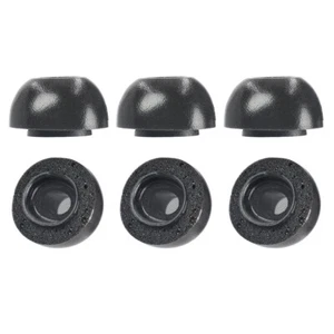 6Pack Soft Foam Earbud Tips Cover Earphone For Airpods Pro Headphone Black/Grey - Picture 1 of 23