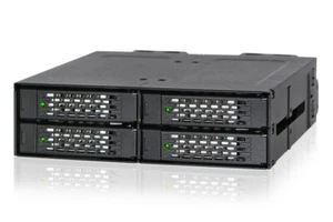 Icydock MB699VP-B ToughArmor Rugged Metal 4 Bay 2.5" NVMe U.2 SSD External 5.25" - Picture 1 of 1