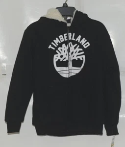 Chaqueta forrada de lana Timberland mediana 10-12 jóvenes negra blanca con cremallera - Imagen 1 de 10