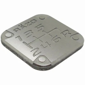 RAZO RB10 6 Speed Aluminum Shift Pattern Badge Emblem Gunmetal Carmate JDM - Picture 1 of 1