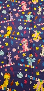 My Little Pony Fabric Sewing Quilting Rainbow Dash Apple Jack Adorable - Picture 1 of 8