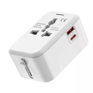 WORLDWIDE Universal Travel Adapter Plug AC Europe US UK AUS Wall Plug Charger - Picture 1 of 3