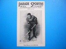1943-47 PARADE SPORTIVE NHL HOCKEY PHOTO PAUL-MARCEL RAYMOND MONTREAL CANADIENS