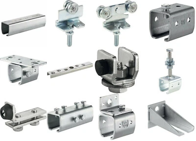 HELM Agrar Schiebetür Beschlag Schiebetorschiene Stahl verzinkt Type 300 Woelm