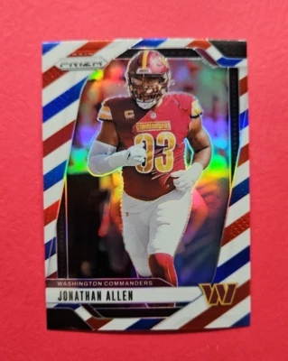 Jonathan Allen - Commanders - 2024 Prizm - Red White & Blue Parallel - #292 - Image 1 of 2