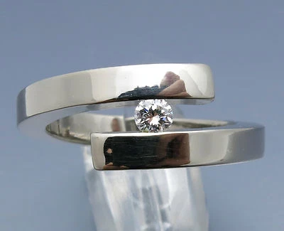 REIF-DESIGN - TOPSCHÖNER BRILLANT SPANNRING - AUS EIGENER WERKSTATT - 585 GOLD  - Bild 1 von 4