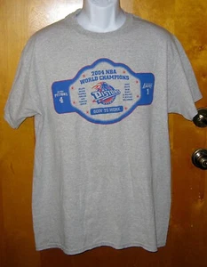 Vintage 2004 Gildan NBA Detroit Pistons World Champions T-Shirt Size L - Picture 1 of 5
