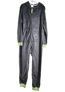 Cat and Jack Boys Dinosaur Gray One Piece Zip Hooded Pajamas- Medium Size 8 NWOT - Picture 1 of 4