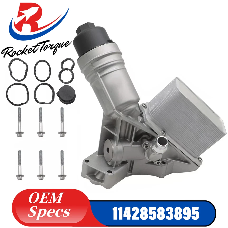 Aluminum Oil Cooler Filter Housing for 3.0L B58 BMW 340i 440i 540i 740i xDrive - Image 1 of 4