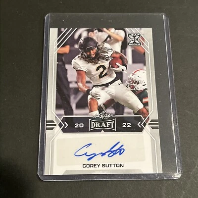2021 Leaf Rookie Corey Sutton Signed Auto P0191 - Image 1 of 2
