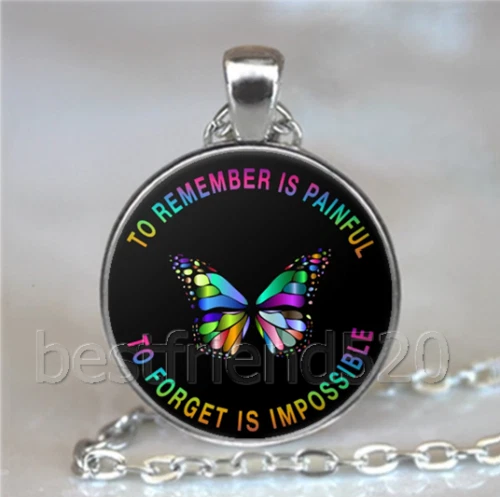 MARIPOSA ARCO IRIS PALABRAS CONMEMORATIVAS Colgante Plata de Ley 925 Cadena 20" Mujer Foto 1 de 4