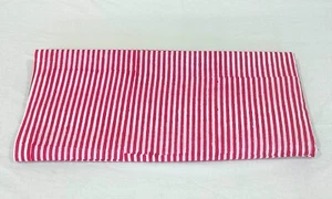 Print_1717 Indian White & Red Striped Cotton Sewing Fabric Handmade 2.5 Yard - Picture 1 of 8
