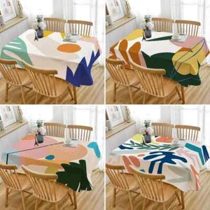 Nordic Style Abstract Tablecloth Oxford Cloth Table Cloth Waterproof Table Cover - Picture 1 of 36