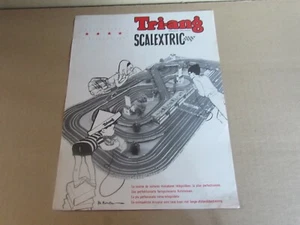 332O Scalextric Tri-Ang France Feuille Recto Verso Slot Car Course Circuit 1962 - Picture 1 of 2
