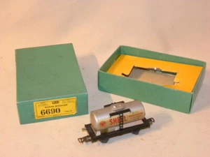 JOUET TOLE MODELISME FERROVIAIRE TRAIN HO JEP WAGON CITERNE SHELL RESERVOIR 6690 - Picture 1 of 17