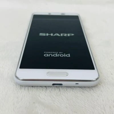 sharp AQUOS SH-M07 white SIM free 4G compatible  Japanes Smart Phone jp - Image 1 of 4