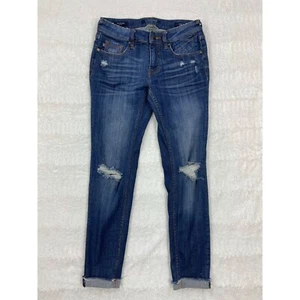 Vigoss Chelsea Skinny Jeans Waist 25 Length 27 Distressed Cuffed - Picture 1 of 7