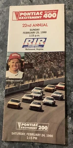 1990 Pontiac Excitement 400 Ticket Brochure - Picture 1 of 1