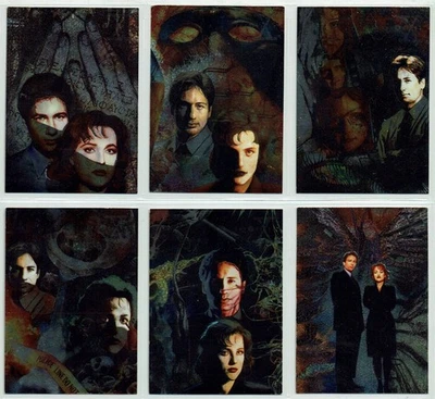X FILES SEASON 1 SET OF SIX ETCHED FOIL CARDS - Image 1 of 4