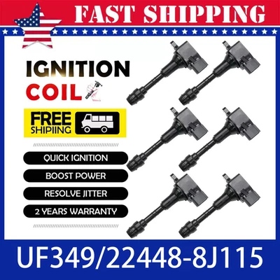 6X For 2016-2017 Nissan Maxima 3.5L V6  IGNITION Coils OE: UF349/22448-8J115 Foto 1 de 4