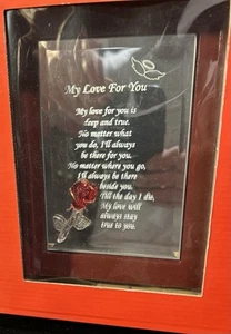 New In Box Love Mirror Plaque #A119 - Picture 1 of 3