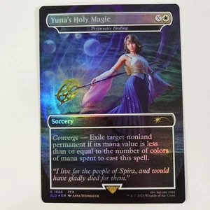Prismatic Ending/ Yuna's Holy Magic MTG Final Fantasy Secret Lair Foil SLD - Picture 1 of 2