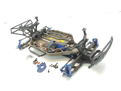 Traxxas Slash 4x4 UPGRADED 1/10 Short Course Truck Roller Slider Chassis HCG Use - Image 1 of 4
