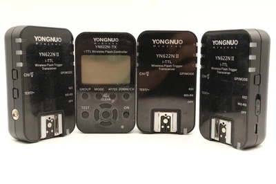 3 Yongnuo YN-622N i-TTL Wireless Flash Triggers/ 1 Controller For Nikon - Image 1 of 4