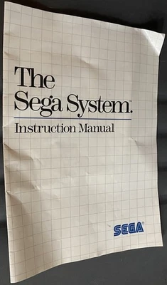 The Sega Master System Console Instructions Manual ONLY Authentic Original - Image 1 of 2