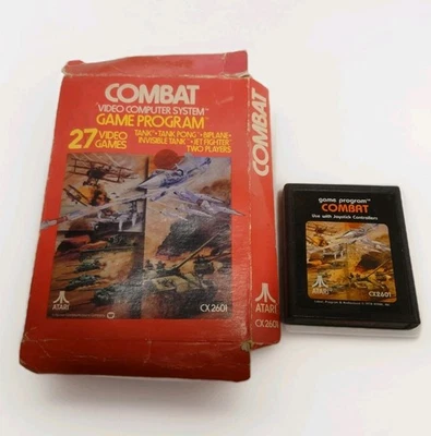 Combat Atari 2600 w/ box Video Game Tested 1978 - Image 1 of 3