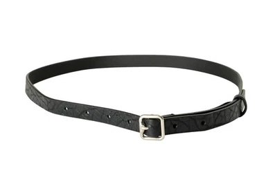 Cinturón ajustado de cuero negro Burberry para mujer "Hebilla B 15 mm" talla S Foto 1 de 3